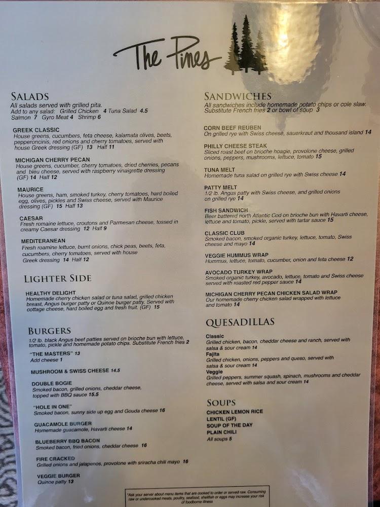 The Pines Menu image 4